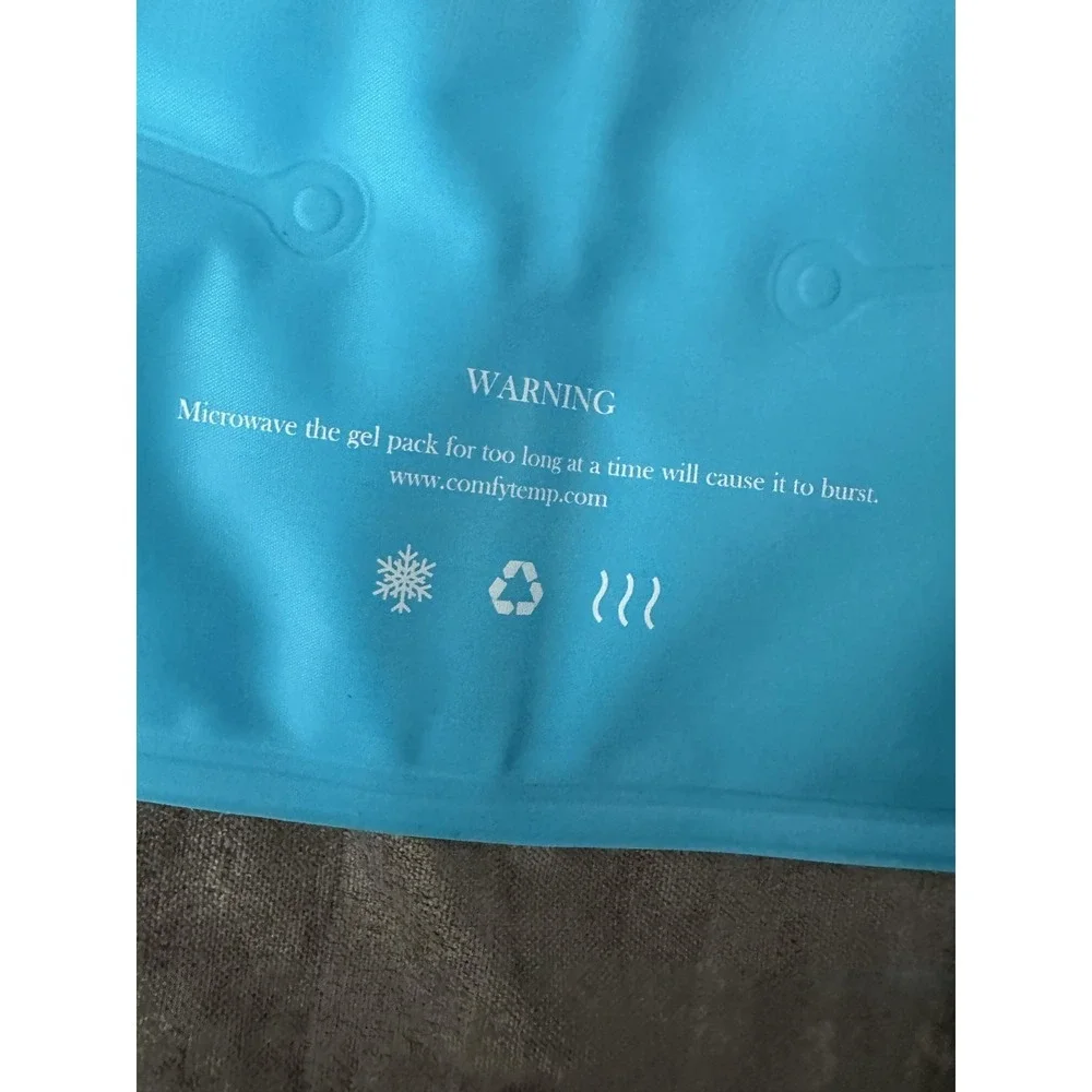 Comfytemp Hot Cold Gel Pack‎ Microwaveable Adjustable Strap Pain Relief Blue